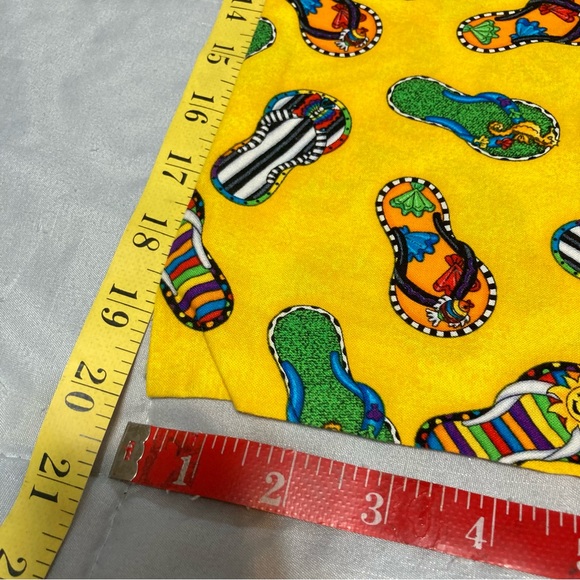 FLIP FLOP Rainbow Pillow Case Beach Theme Bright Colorful Stripes Standard Size - Picture 9 of 13